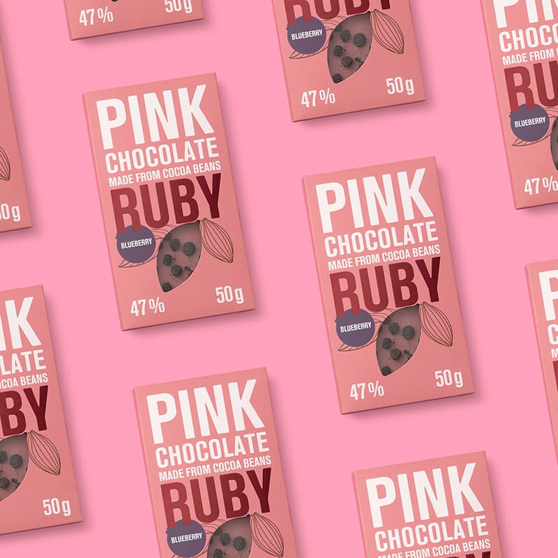 Produktová fotografie - Ruby Pink Chocolate